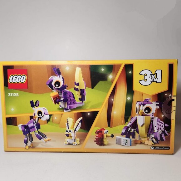 NEW LEGO 31125 Creator 3 in 1 OWL SQUIRREL RABBIT Fantasy Forest Creatures Woodl - Picture 4 of 14
